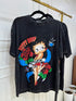 Charcoal Grey Animated Print Oversize T-shirts